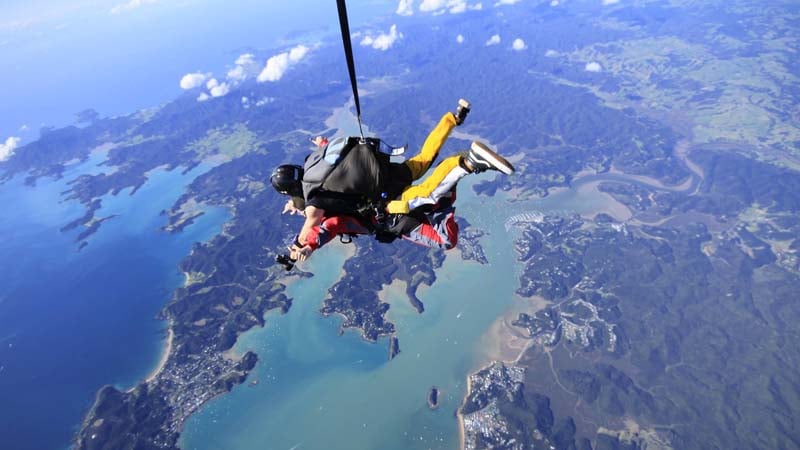 Experience the adrenaline rush of a lifetime with a 16,500ft Tandem Skydive - The second highest jump in Northland!


